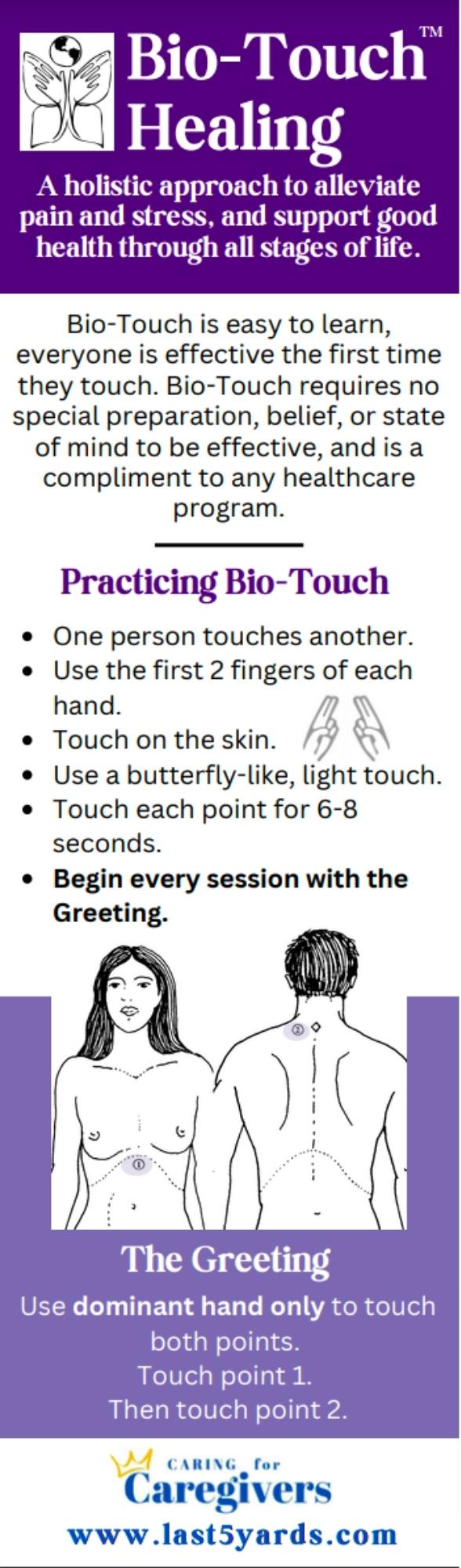 • Wash your hands before every session • One person touches another • Begin every session with The Greeting • Use the first 2 fingers of each hand • Touch on the skin • Use a butterfly-like, light tou-1 • Wash your hands before every session • One person touches another • Begin every session with The Greeting • Use the first 2 fingers of each hand • Touch on the skin • Use a butterfly-like, light tou-1